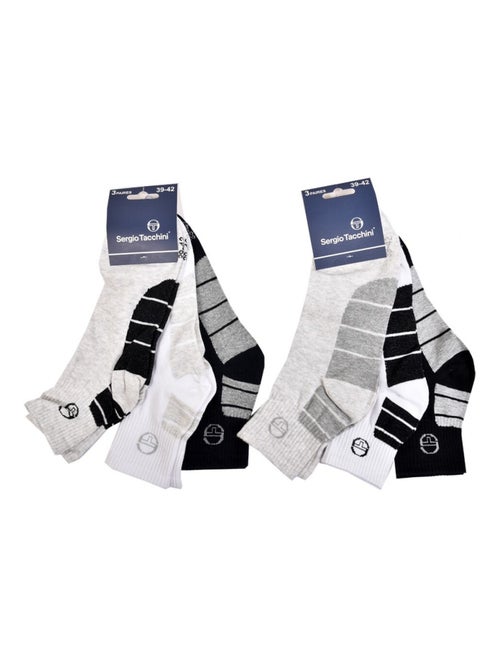 Calzini Uomo SERGIO TACCHINI Socquettes QUARTER - Confezione da 12 - Kiabi