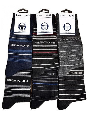 Calzini uomo Sergio Tacchini Sport Cotone - Confezione da 6