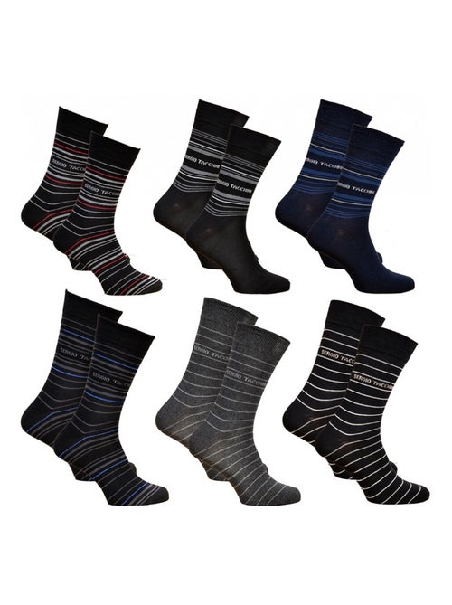 Calzini uomo Sergio Tacchini Sport Cotone - Confezione da 6 - Kiabi Calzini uomo Sergio Tacchini Sport Cotone - Confezione da 6 - Kiabi