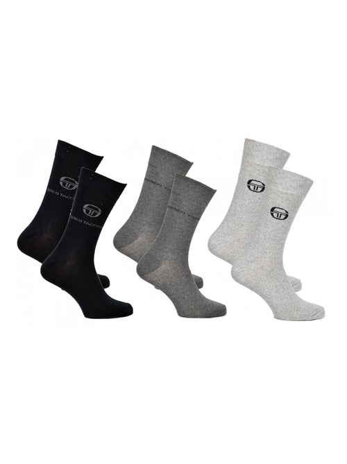 Calzini uomo Sergio Tacchini Sport, Urbano, Comfort in Cotone - Confezione da 3 - Kiabi Calzini uomo Sergio Tacchini Sport, Urbano, Comfort in Cotone - Confezione da 3 - Kiabi