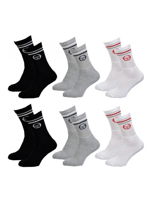 Calzini Uomo SERGIO TACCHINI Tennis - Confezione da 6 - Kiabi