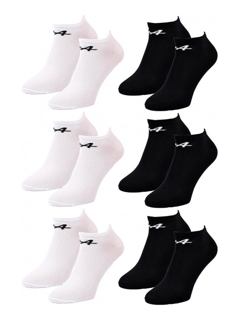 Calzini Uomo SNEAKER KAPPA - Confezione da 6 Nero Bianco - Kiabi