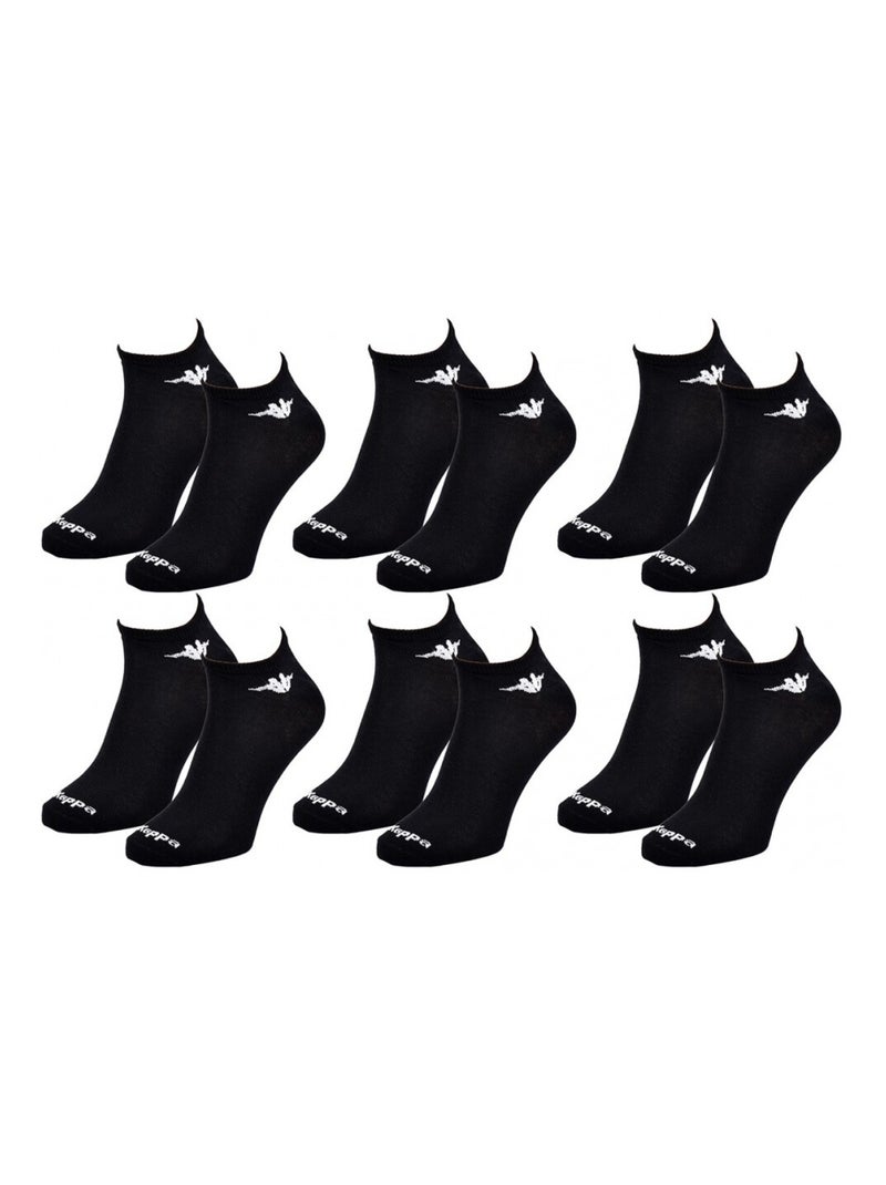 Calzini Uomo SNEAKER KAPPA - Confezione da 6 Nero - Kiabi
