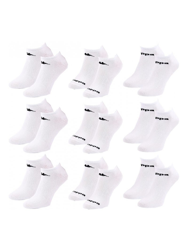 Calzini Uomo SNEAKER KAPPA - Confezione da 9 Bianco - Kiabi