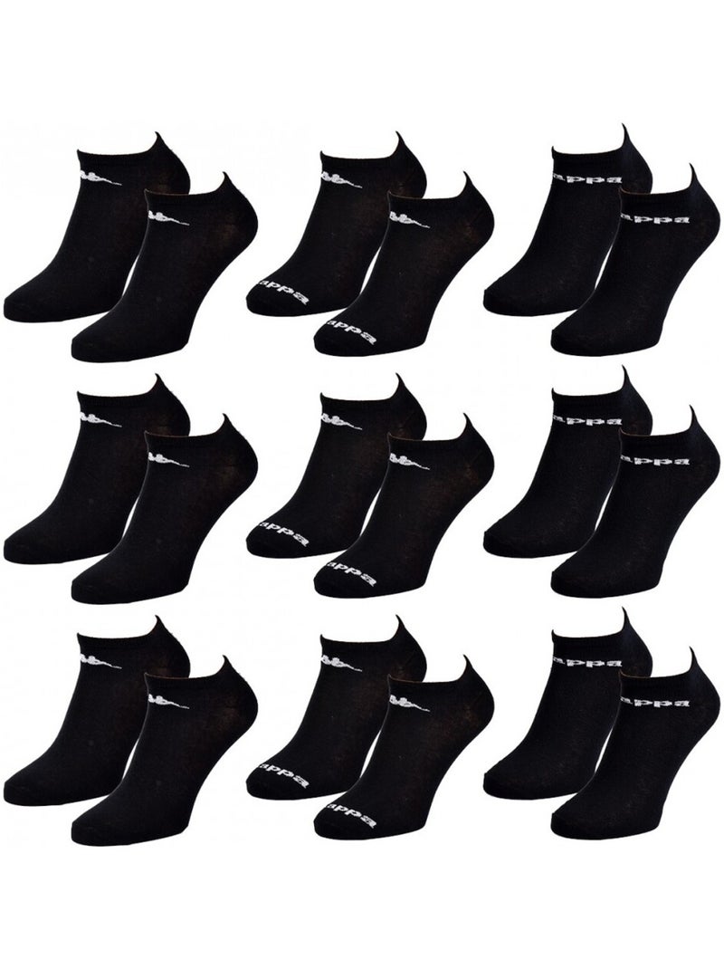 Calzini Uomo SNEAKER KAPPA - Confezione da 9 Nero - Kiabi