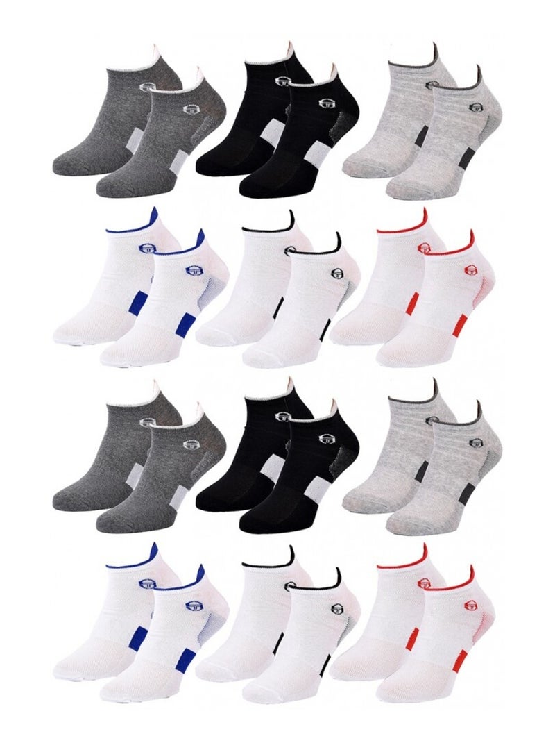 Calzini Uomo SNEAKER SERGIO TACCHINI - Confezione da 12 Multicolore - Kiabi