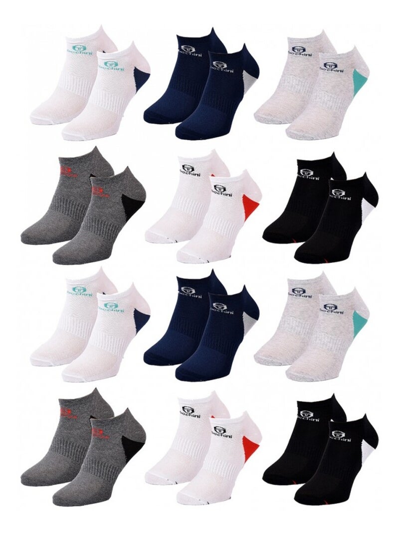 Calzini Uomo SNEAKER SERGIO TACCHINI - Confezione da 12 Multicolore - Kiabi
