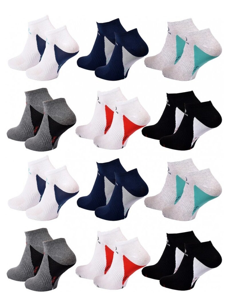 Calzini Uomo SNEAKER SERGIO TACCHINI - Confezione da 12 Multicolore - Kiabi