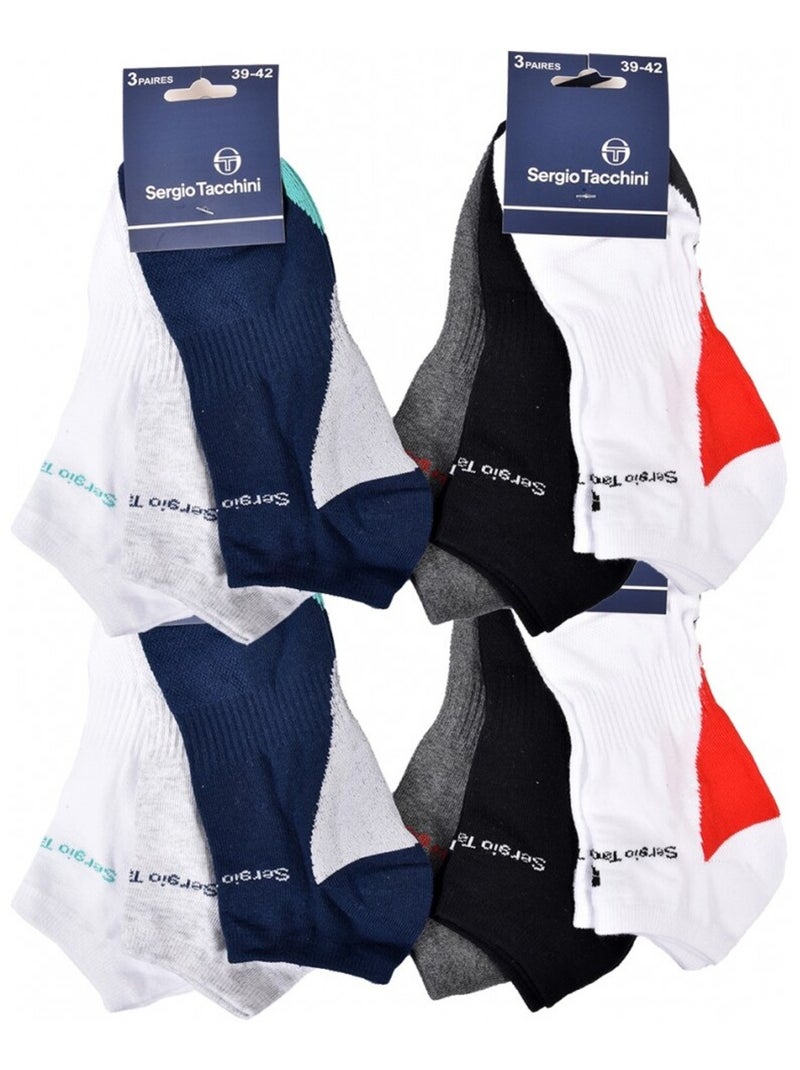 Calzini Uomo SNEAKER SERGIO TACCHINI - Confezione da 12 Multicolore - Kiabi