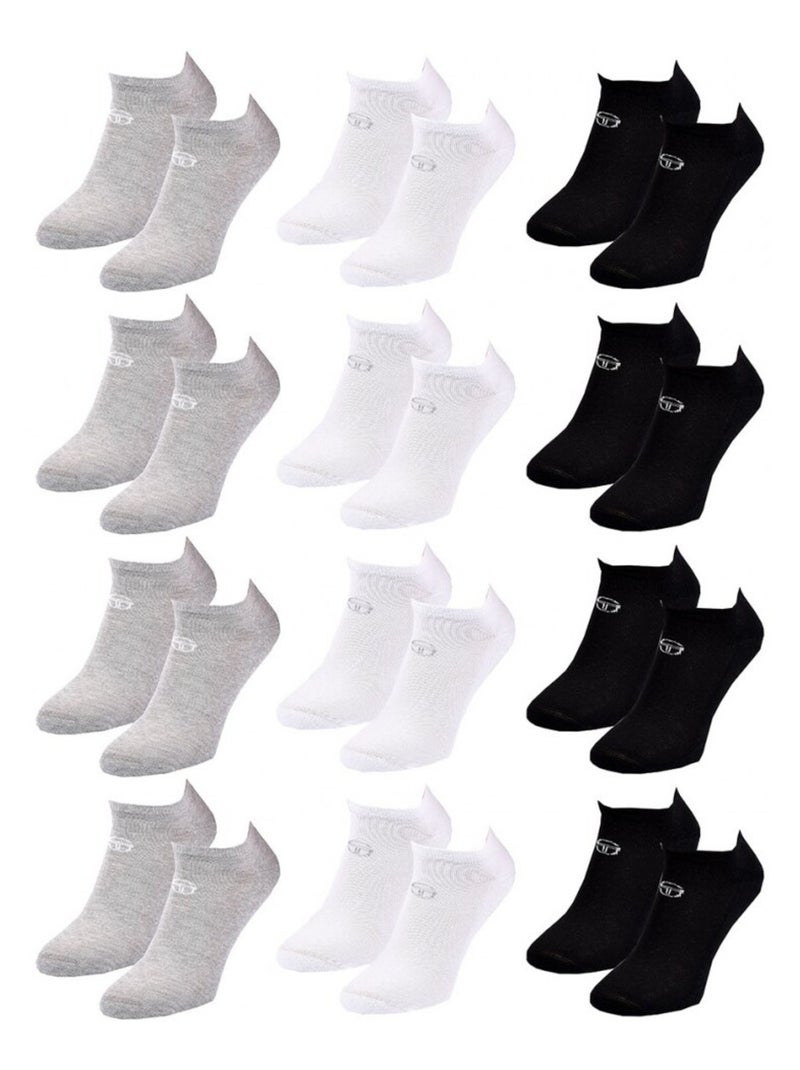Calzini Uomo SNEAKER SERGIO TACCHINI - Confezione da 12 Multicolore - Kiabi