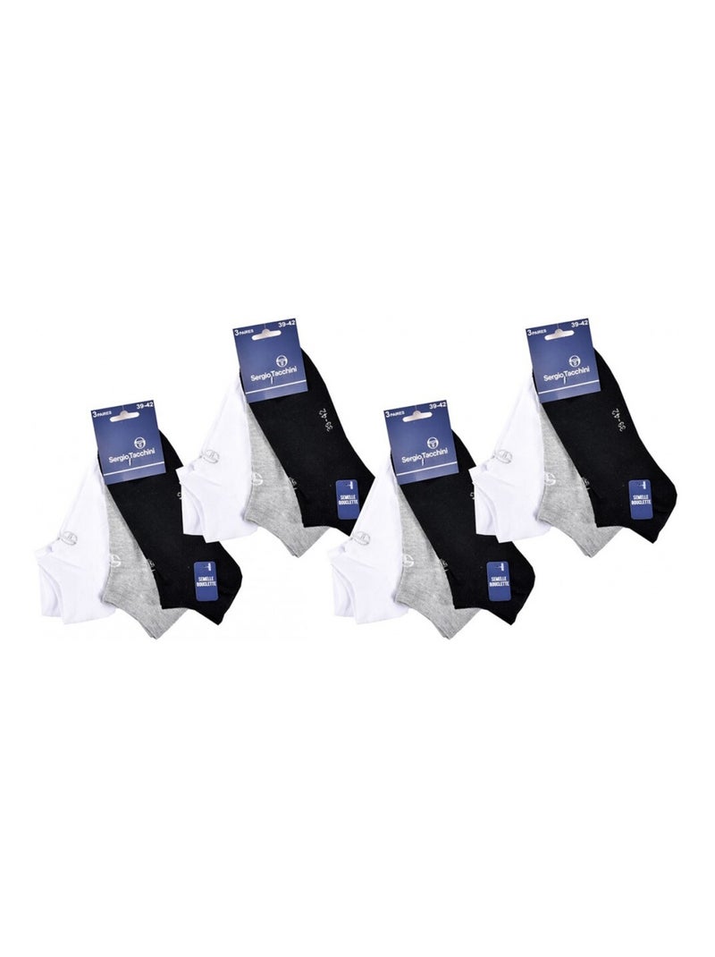 Calzini Uomo SNEAKER SERGIO TACCHINI - Confezione da 12 Multicolore - Kiabi