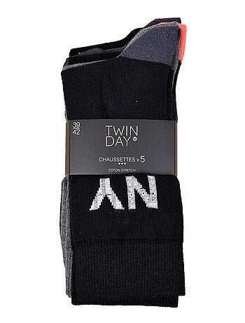 Calzini Uomo TWINDAY - Confezione da 5