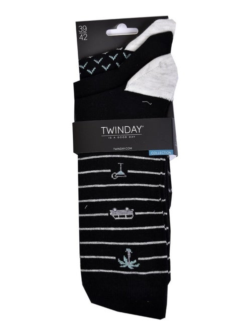 Calzini Uomo TWINDAY - Confezione da 6 - Kiabi