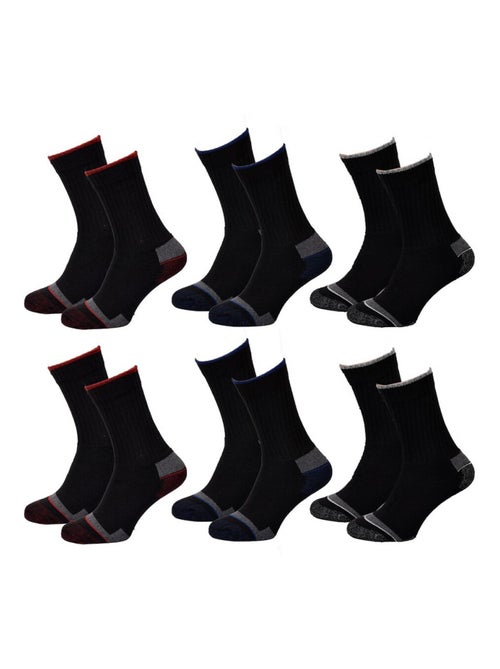 Calzini Uomo TWINDAY SPORT - Assortimento modelli foto secondo arrivi - Confezione da 6 - Kiabi