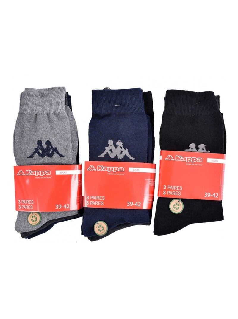 Calzini Uomo VILLE KAPPA - Confezione da 9 Nero Multicolore Grigio - Kiabi