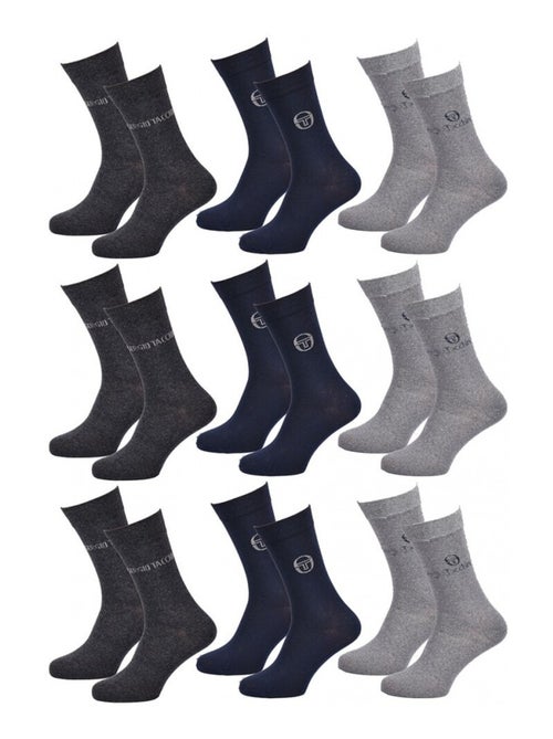 Calzini Uomo VILLE SERGIO TACCHINI - Confezione da 9 - Kiabi