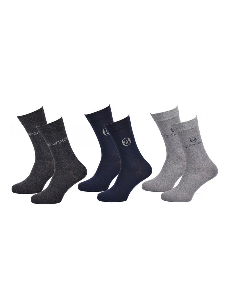 Calzini Uomo VILLE SERGIO TACCHINI - Confezione da 9 Grigio - Kiabi