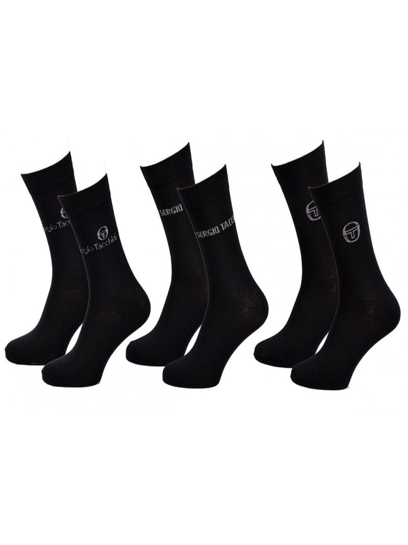 Calzini Uomo VILLE SERGIO TACCHINI - Confezione da 9 Nero - Kiabi