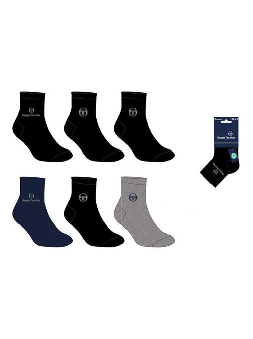 Calzini Uomo VILLE SERGIO TACCHINI Lotto di 6 QUARTER - Pack da 6 - Kiabi