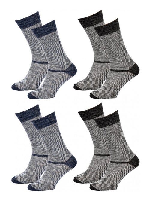 Calzini Uomo WINTER SOCKS - Confezione da 4 - Kiabi