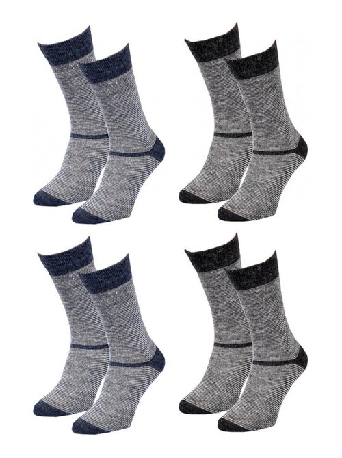 Calzini Uomo WINTER SOCKS - Confezione da 4 - Kiabi