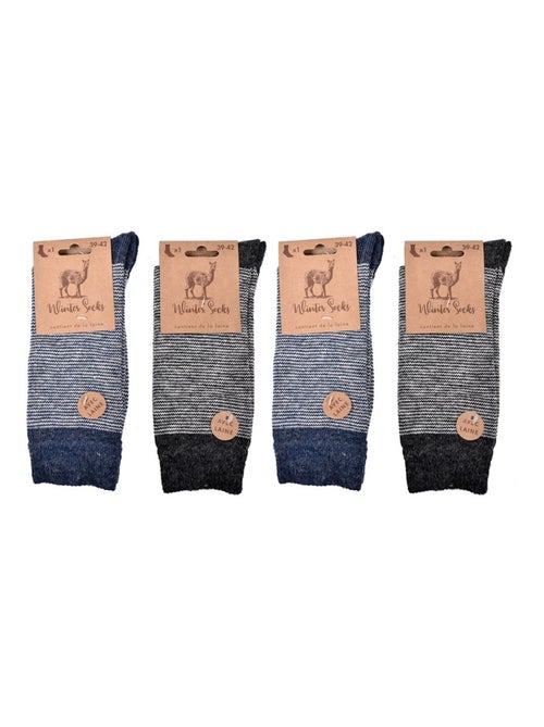 Calzini Uomo WINTER SOCKS - Confezione da 4 - Kiabi