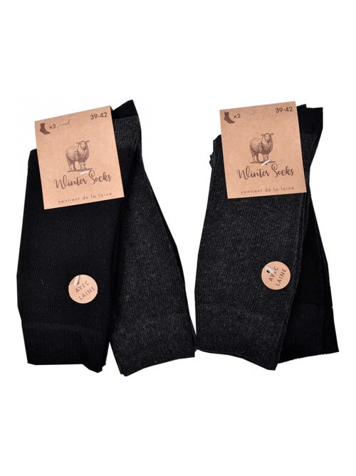 Calzini Uomo WINTER SOCKS - Confezione da 4 - Kiabi