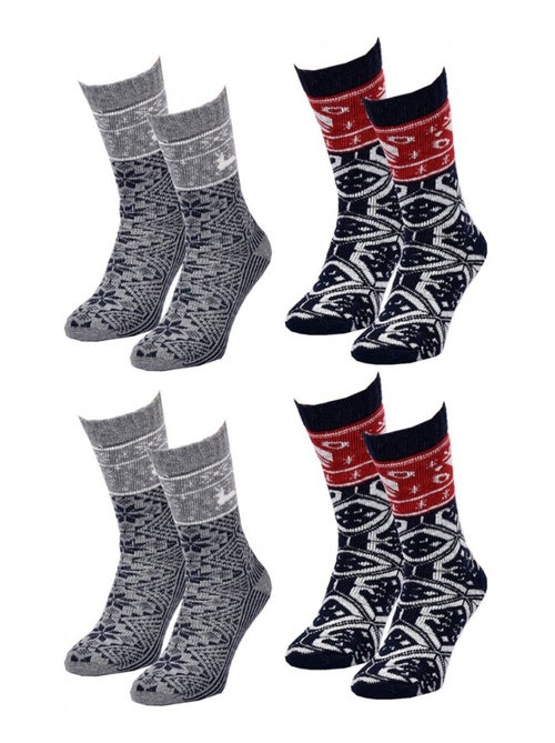 Calzini Uomo WINTER SOCKS - Confezione da 4 - Kiabi