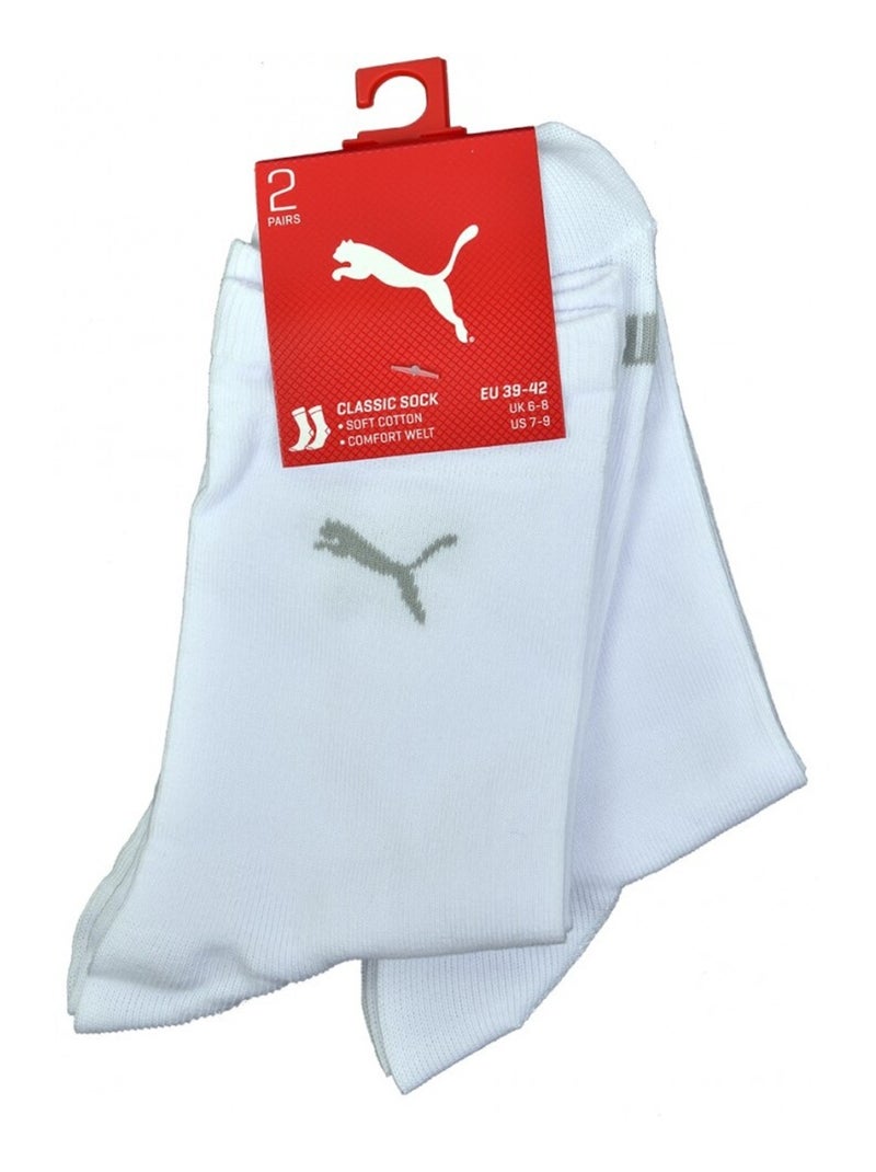 Calzini Urbani PUMA Socks CLASSIC - Confezione da 2 Bianco - Kiabi