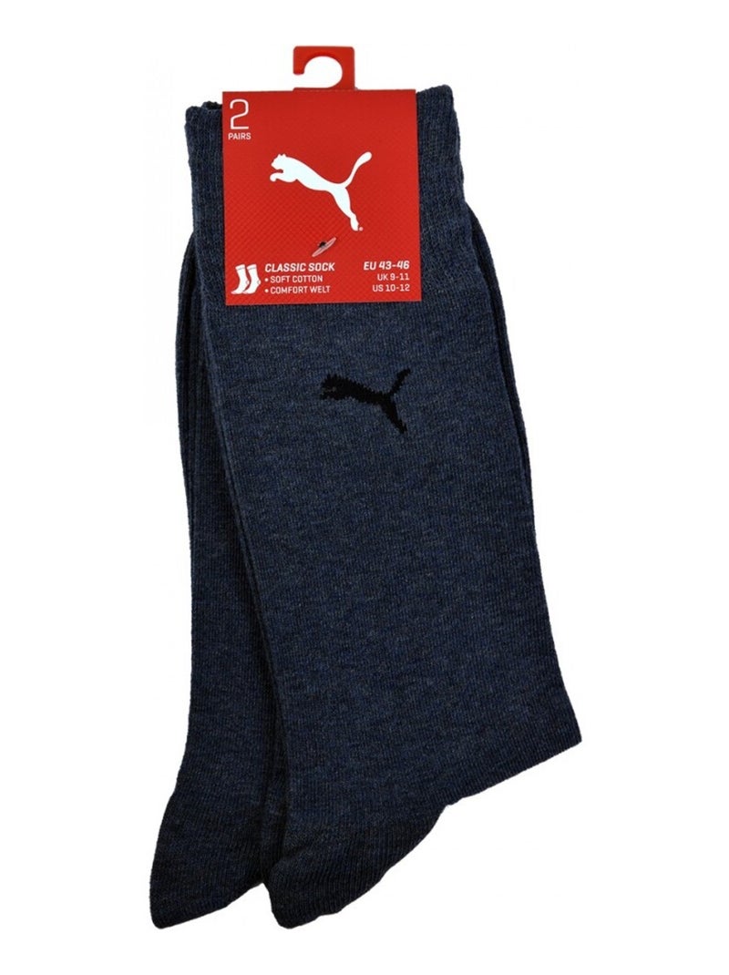 Calzini Urbani PUMA Socks CLASSIC - Confezione da 2 Blu denim - Kiabi