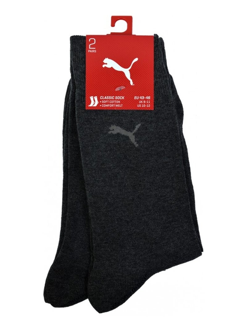 Calzini Urbani PUMA Socks CLASSIC - Confezione da 2 Grigio antracite - Kiabi
