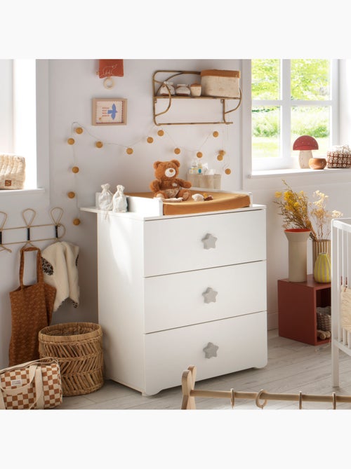 Camera completa per neonati Basic, lettino 120x60 con sponde, cassettiera fasciatoio a 3 - BABYPRICE - Kiabi