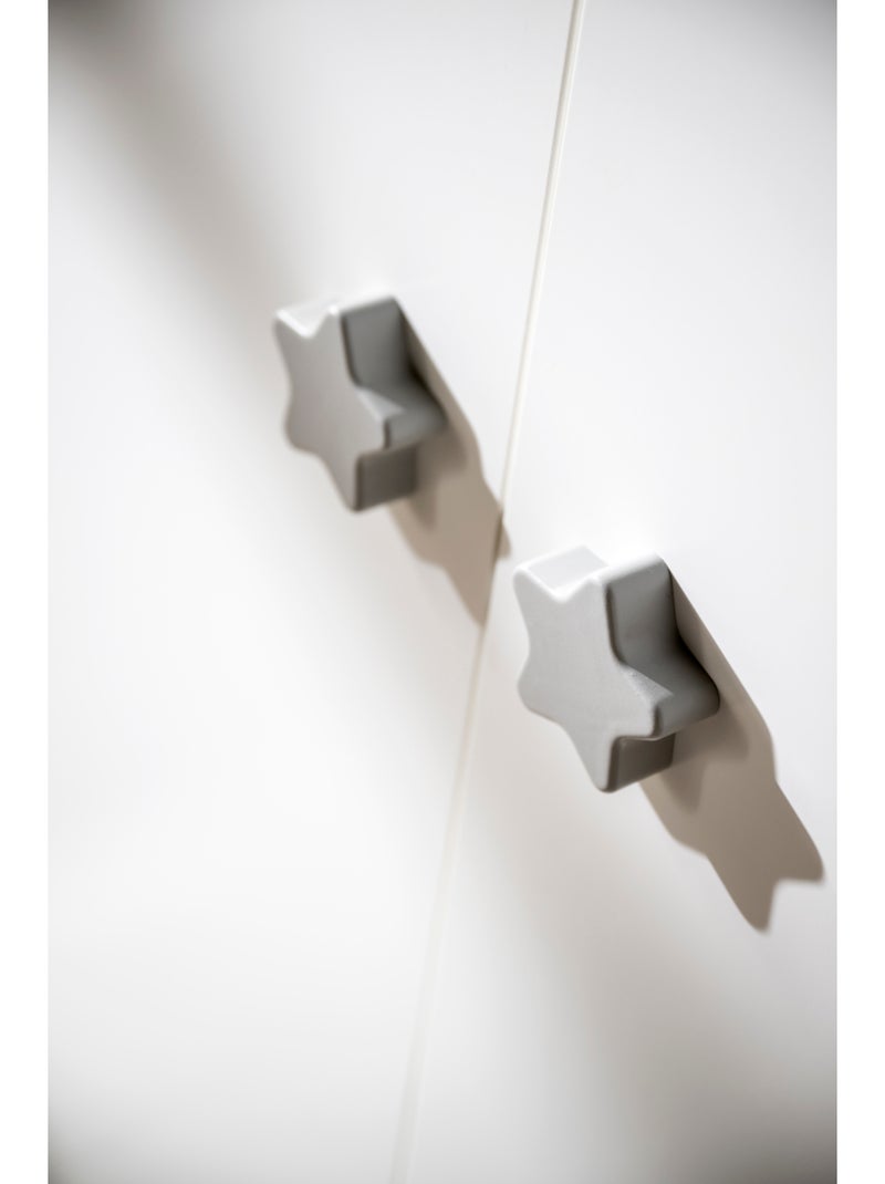 Camera completa per neonati Basic, lettino 120x60 con sponde, cassettiera fasciatoio a 3 - BABYPRICE Bianco Grigio - Kiabi