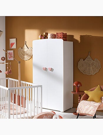 Camera completa per neonati Basic, lettino 120x60 con sponde, cassettiera fasciatoio a 3 - BABYPRICE