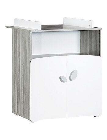 Camera da letto con letto matrimoniale e cassettiera in legno - BABYPRICE