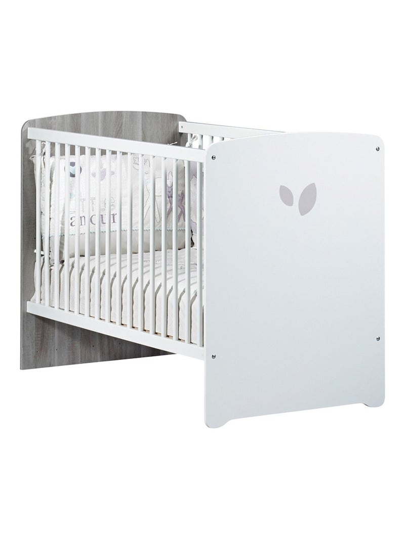 Camera da letto con letto matrimoniale e cassettiera in legno - BABYPRICE Bianco - Kiabi