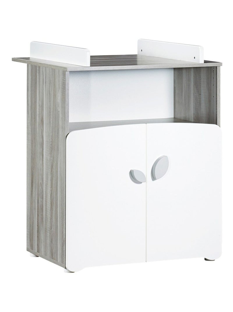 Camera da letto con letto matrimoniale e cassettiera in legno - BABYPRICE Bianco - Kiabi