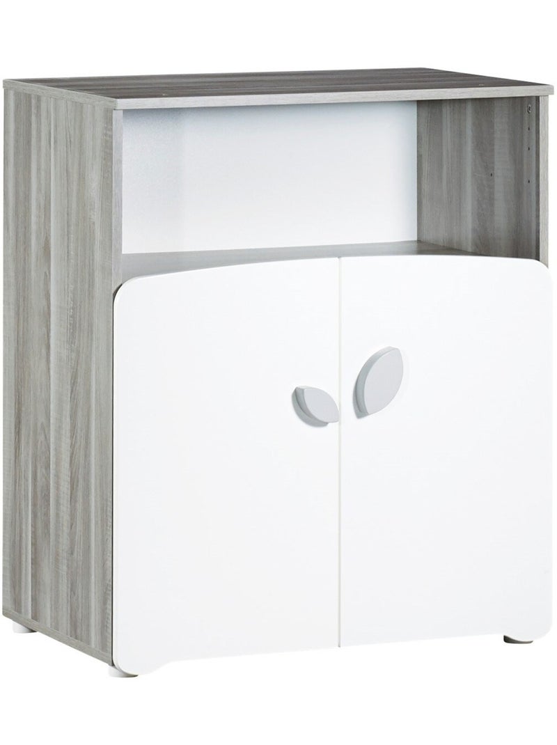 Camera da letto con letto matrimoniale e cassettiera in legno - BABYPRICE Bianco - Kiabi