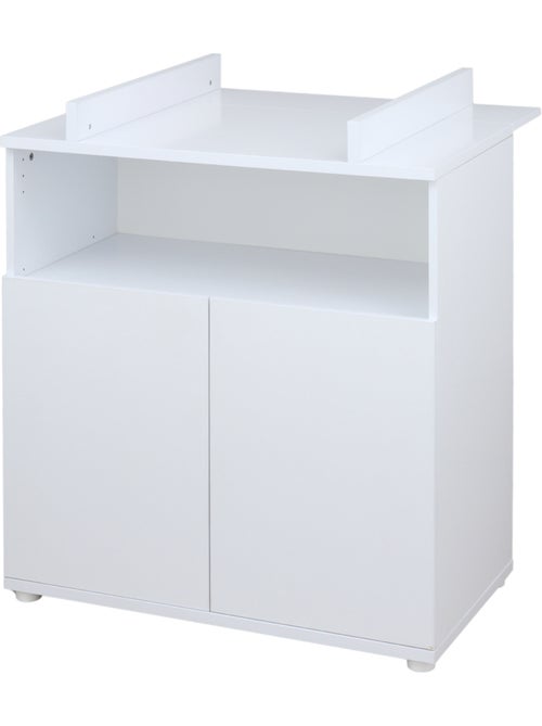 Camera per neonati duo: lettino 120x60 e cassettiera fasciatoio a 2 ante bianco - BABYPRICE - Kiabi