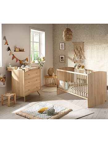 Cameretta Access, letto 140x70cm e cassettiera - Quercia - SAUTHON
