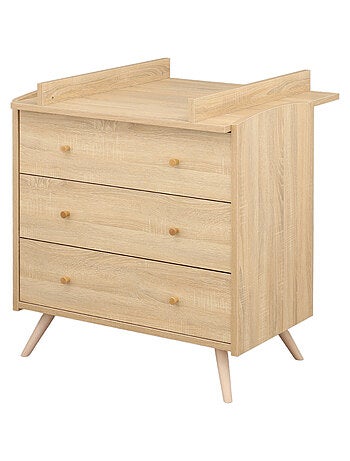 Cameretta Access, letto 140x70cm e cassettiera - Quercia - SAUTHON