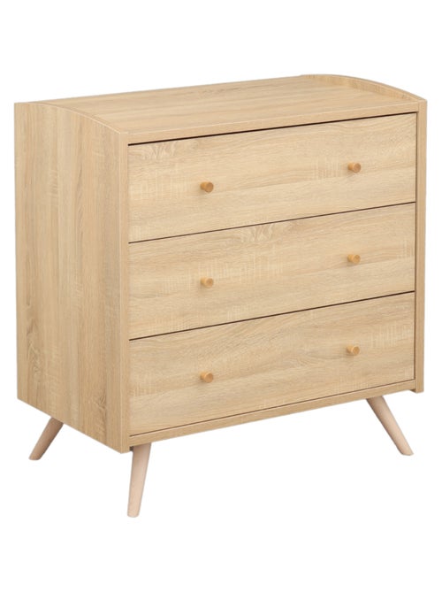 Cameretta Access, letto 140x70cm e cassettiera - Quercia - SAUTHON - Kiabi