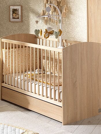 Cameretta completa Access, letto 120x60cm e cassettiera - Quercia - SAUTHON