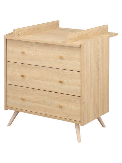 Cameretta completa Access, letto 120x60cm e cassettiera - Quercia - SAUTHON - Kiabi