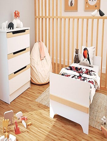 Cameretta completa bambini lettino, fasciatoio e armadio CARROUSEL