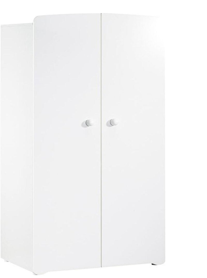 Cameretta completa di letto 120x60cm, cassettiera coprifasciatoio e armadio a 2 - BABYPRICE Bianco - Kiabi