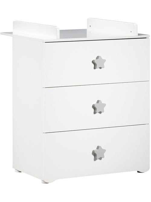 Cameretta completa per bebé con lettino 120x60 con sbarre e cassettiera fasciatoio a tre - BABYPRICE - Kiabi