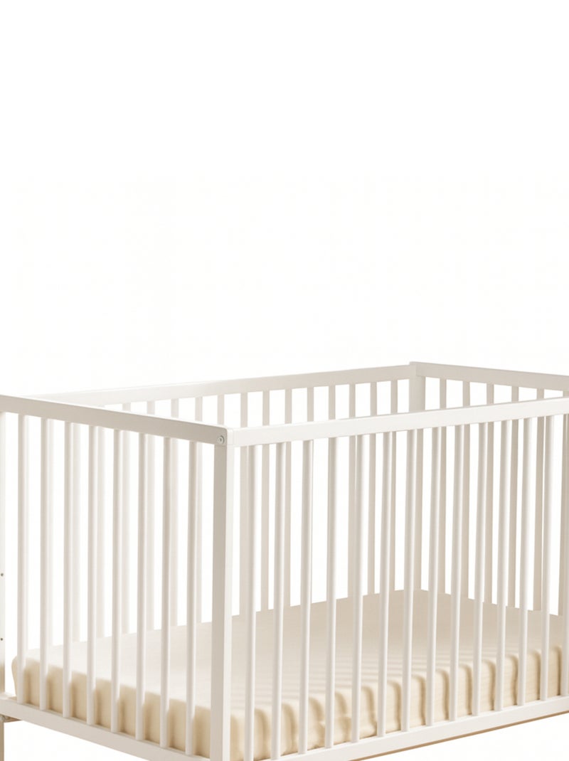 Cameretta completa per bebé con lettino 120x60 con sbarre e cassettiera fasciatoio a tre - BABYPRICE Rosa - Kiabi