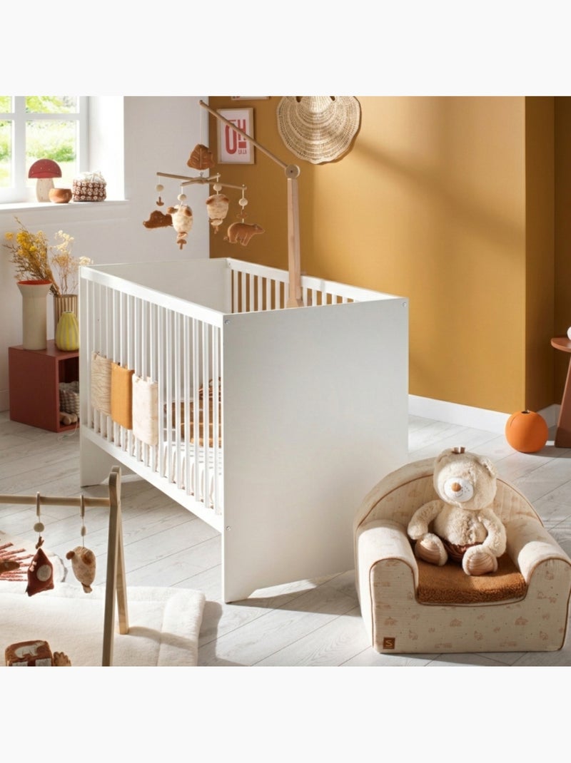 Cameretta completa per neonato con lettino 120x60 e cassettiera fasciatoio a tre - BABYPRICE Bianco - Kiabi