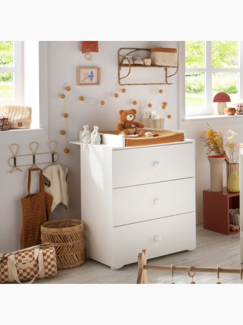 Cameretta completa per neonato con lettino 120x60 e cassettiera fasciatoio a tre - BABYPRICE - Kiabi